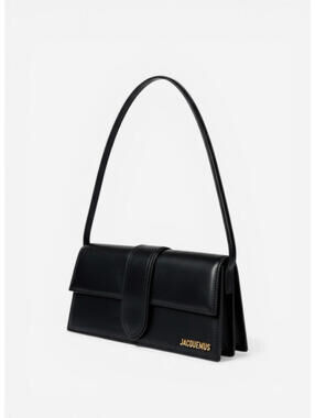 Jacquemus Le Bambino Long Black Leather Crossbody Shoulder Bag | NWT